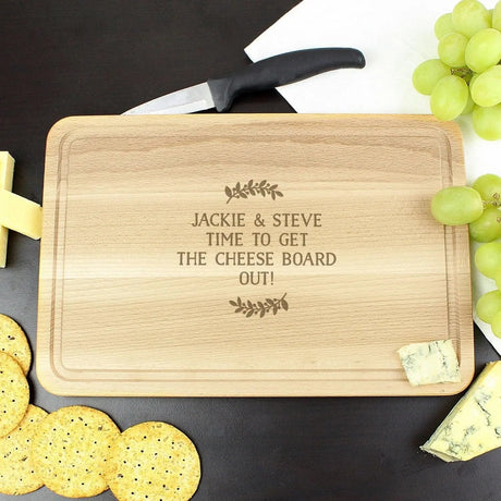 Personalised Wreath Chopping Board: 1 - Chopping Boards By Gift Moments