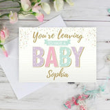 Personalised Baby Departure Card: 1 - Greeting Cards By Gift Moments