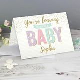 Personalised Baby Departure Card: 2 - Greeting Cards By Gift Moments