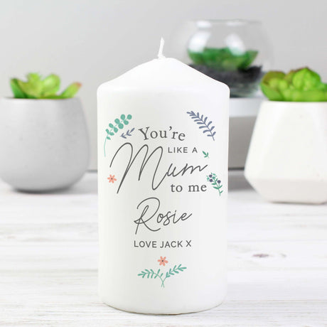 Personalised You’re Like A Mum To Me Candle: 2 - Candles By Gift Moments