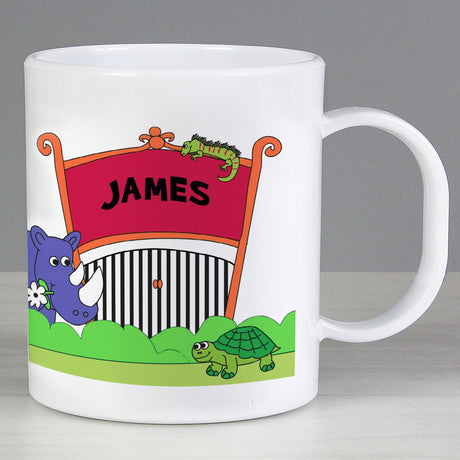 Personalised Zoo Kids Plastic Mug: 2 - Plastic Mugs By Gift Moments