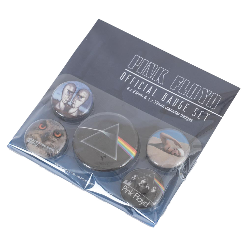 Pink Floyd Classic Album Cover Badge Set: 3 - Badges By Pink Floyd