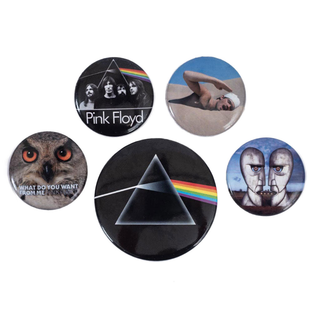 Pink Floyd Classic Album Cover Badge Set: 1 - Badges By Pink Floyd