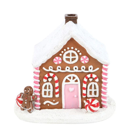 Pink Gingerbread House Incense Cone Burner: 3 - Incense Holders By Gift Moments