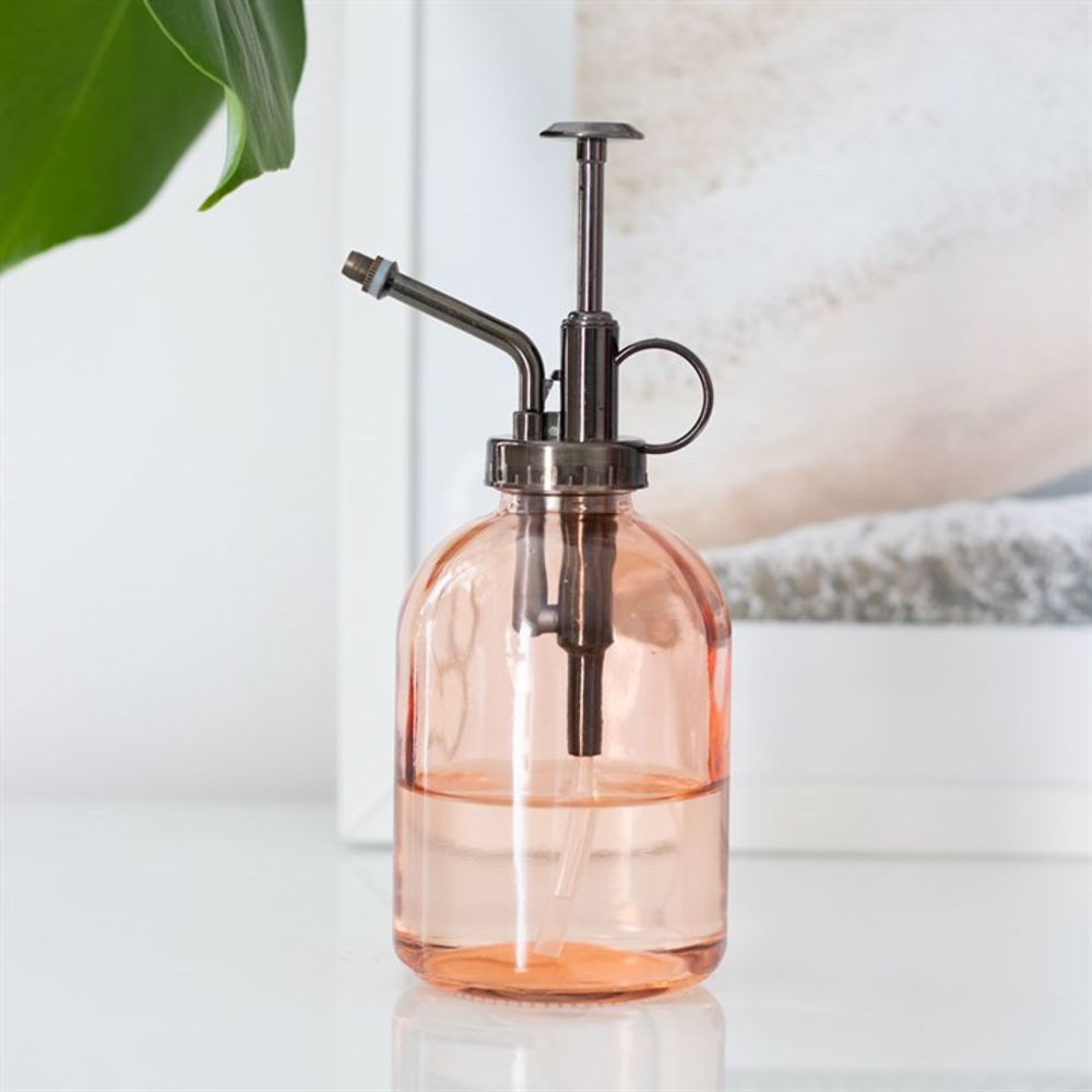 Pink Minimalist Glass Plant Mister: 1 - Plant Misters By Gift Moments