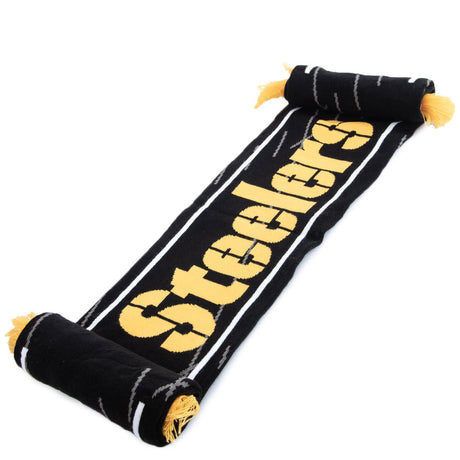 Pittsburgh Steelers HD Jacquard Knit Scarf: 3 - Scarves By American Sports