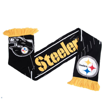 Pittsburgh Steelers HD Jacquard Knit Scarf: 2 - Scarves By American Sports