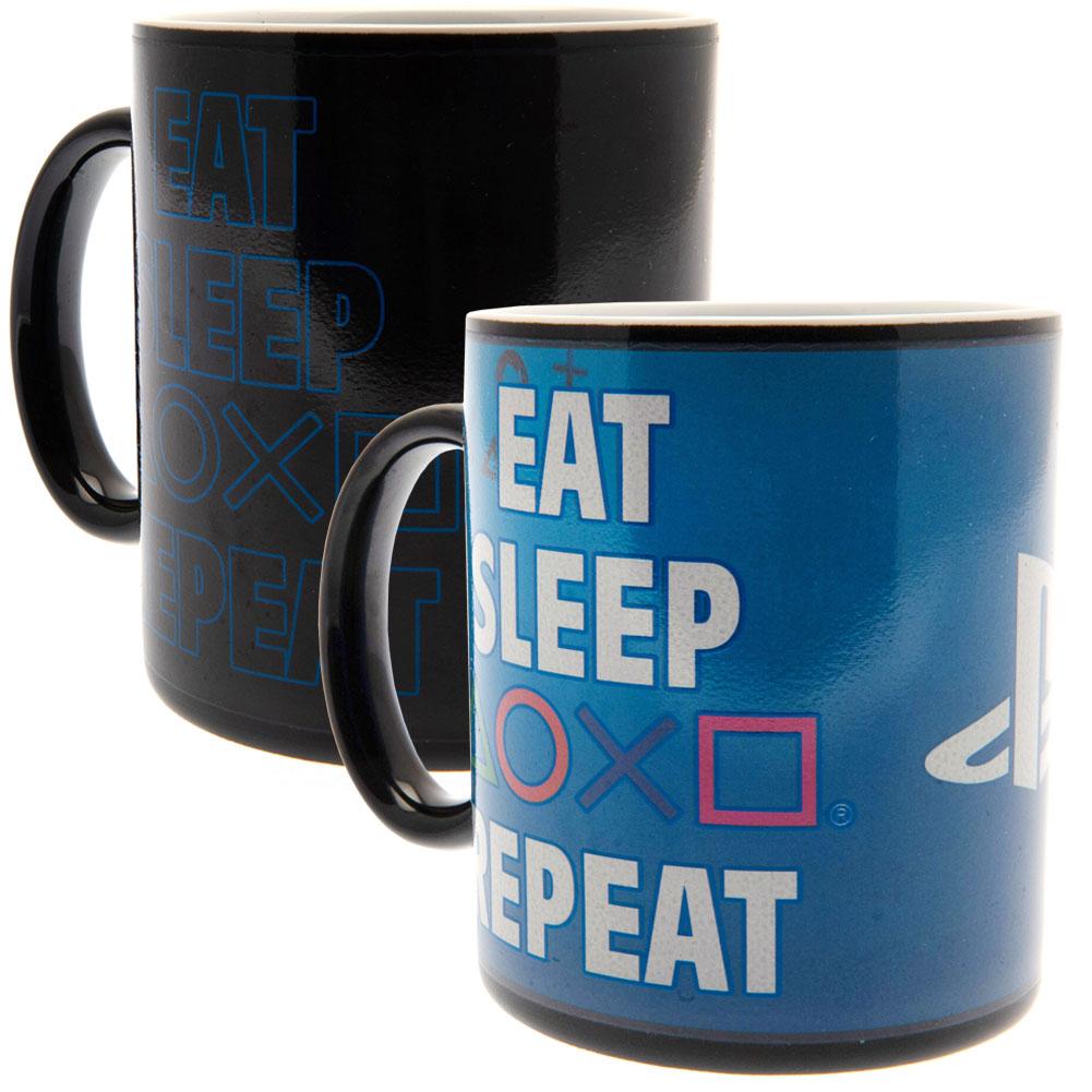 PlayStation Heat Changing Mug - Eat Sleep Repeat: 1 - Mugs By PlayStation