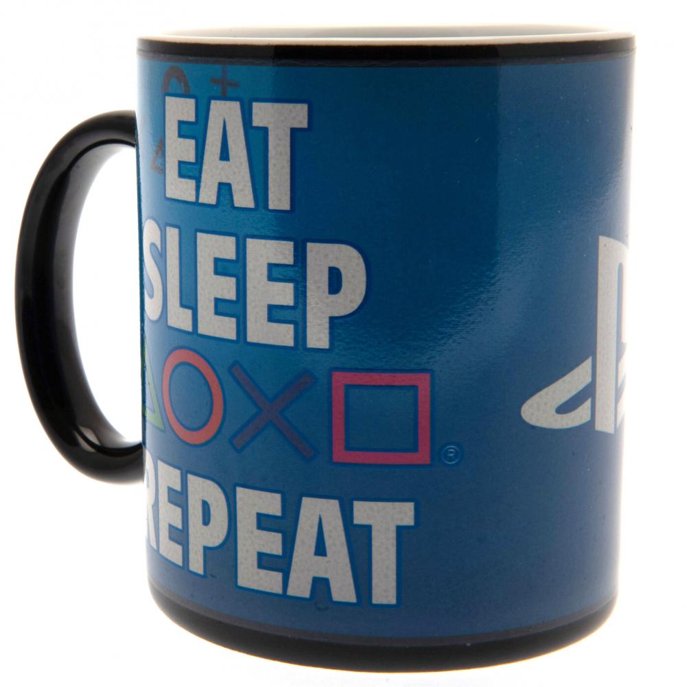 PlayStation Heat Changing Mug - Eat Sleep Repeat: 3 - Mugs By PlayStation