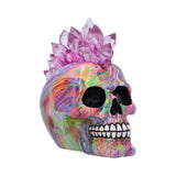 Psychedelic Crystal Skull with Light Up Mohawk: 2 - Figurines Medium (15-29cm) By NN Designs