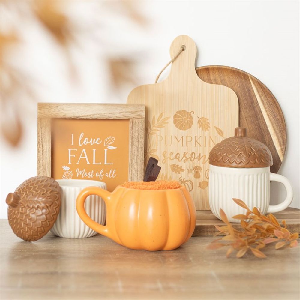 Pumpkin Season Bamboo Serving Board: 5 - Wooden Chopping and Serving Boards By Gift Moments