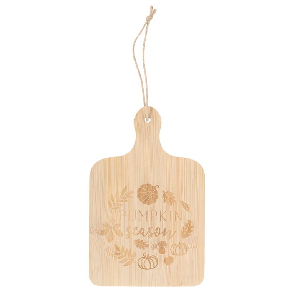 Pumpkin Season Bamboo Serving Board: 2 - Wooden Chopping and Serving Boards By Gift Moments