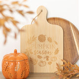 Pumpkin Season Bamboo Serving Board: 1 - Wooden Chopping and Serving Boards By Gift Moments