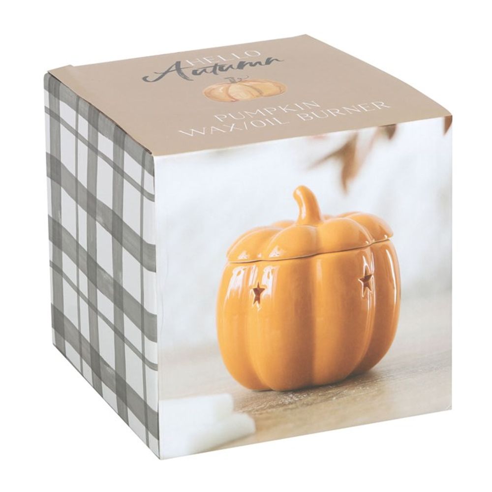 Elegant Pumpkin Wax Melt Burner: 5 - Oil & Wax Burners By Gift Moments