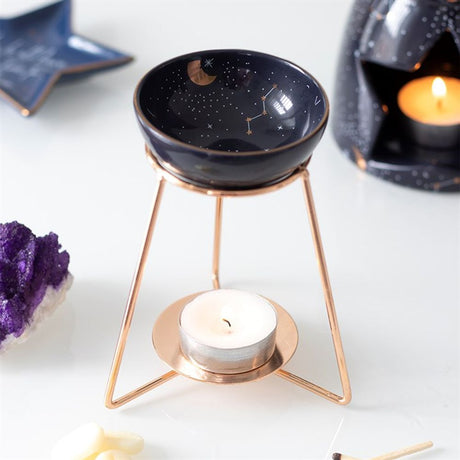 Purple Star Sign Oil Burner on Metal Base: 1 - Oil & Wax Burners By Gift Moments