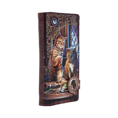 Purrlock Holmes Embossed Purse (LP) 18.5cm: 3 - Purses By Lisa Parker