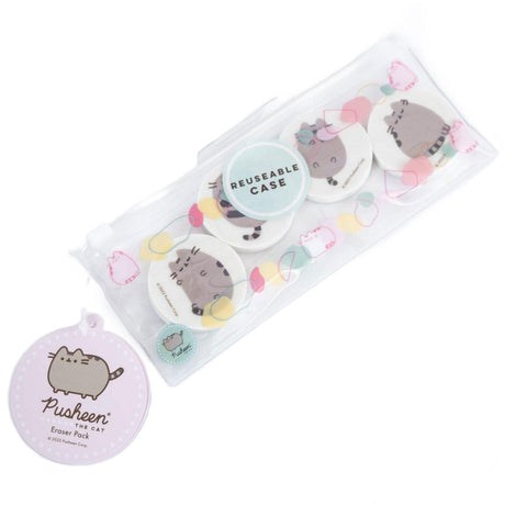 Pusheen Cute 4pk Shaped Eraser Set: 3 - Pencil Cases & Sets By Pusheen