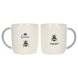 Queen Bee and Bee Keeper Mug Set: 2 - Mugs By Gift Moments