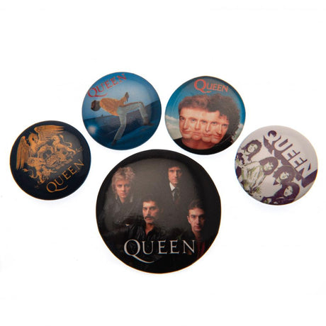 Queen Button Badge Set of 6: 1 - Badges By Queen