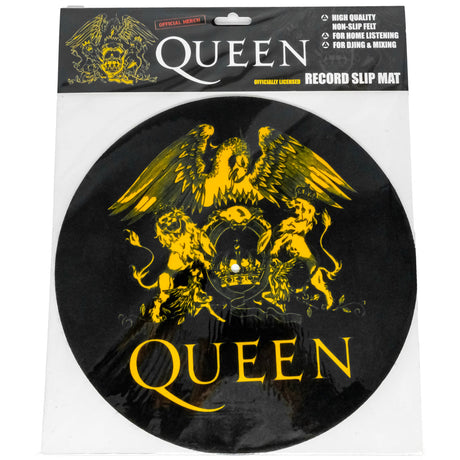 Queen Logo Black Felt Record Slipmat: 4 - Slipmats By Queen