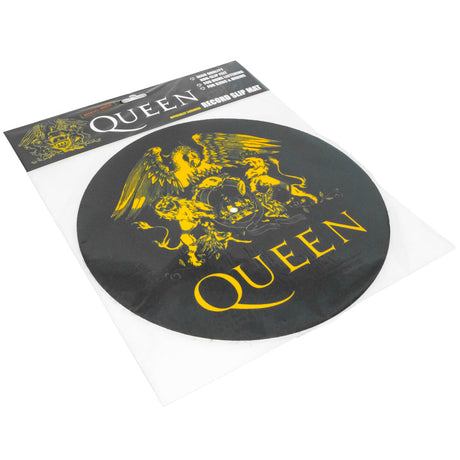 Queen Logo Black Felt Record Slipmat: 3 - Slipmats By Queen