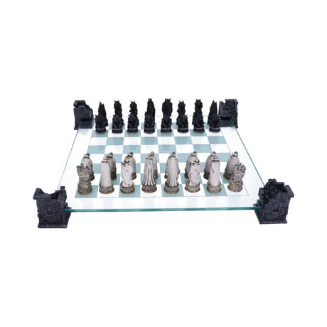 Raised Fantasy Vampire & Werewolf Chess Set With Corner Towers 43cm: 5 - Chess Sets By Gift Moments