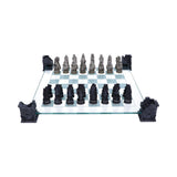 Raised Fantasy Vampire & Werewolf Chess Set With Corner Towers 43cm: 3 - Chess Sets By Gift Moments