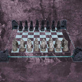 Raised Fantasy Vampire & Werewolf Chess Set With Corner Towers 43cm: 1 - Chess Sets By Gift Moments