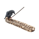 Raven Perched On A Skull Incense Holder 25cm: 2 - Incense Holders By Gift Moments