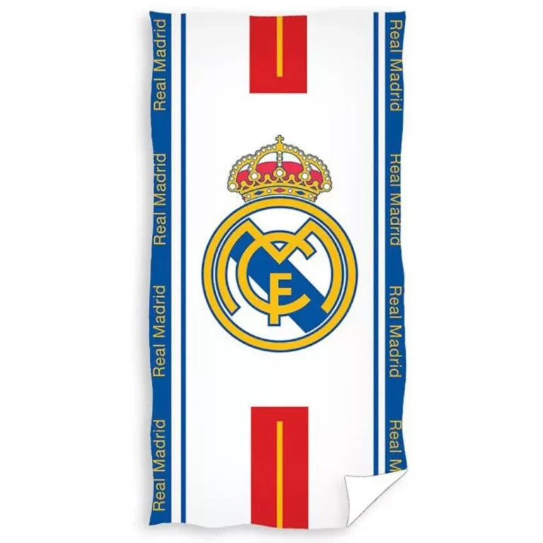 Real Madrid FC Crest Cotton Velour Towel: 1 - Towels By Real Madrid