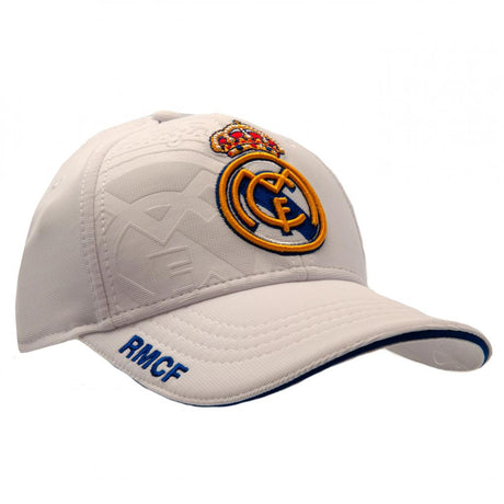 Real Madrid White Debossed Cap: 1 - Caps & Hats By Real Madrid