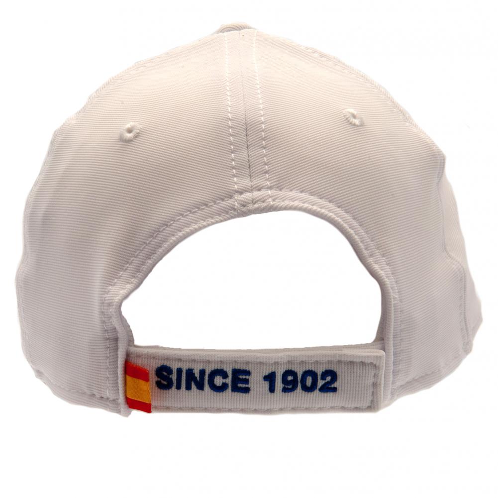 Real Madrid White Debossed Cap: 5 - Caps & Hats By Real Madrid