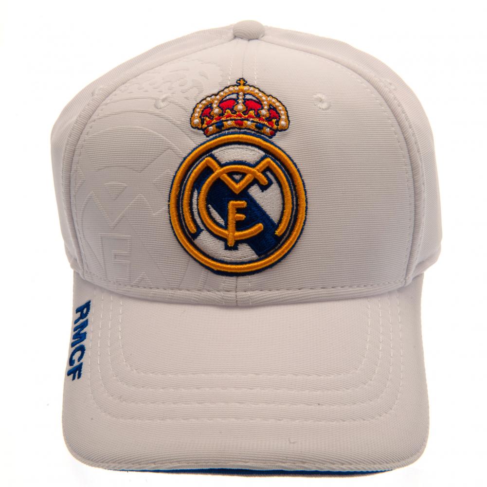 Real Madrid White Debossed Cap: 2 - Caps & Hats By Real Madrid