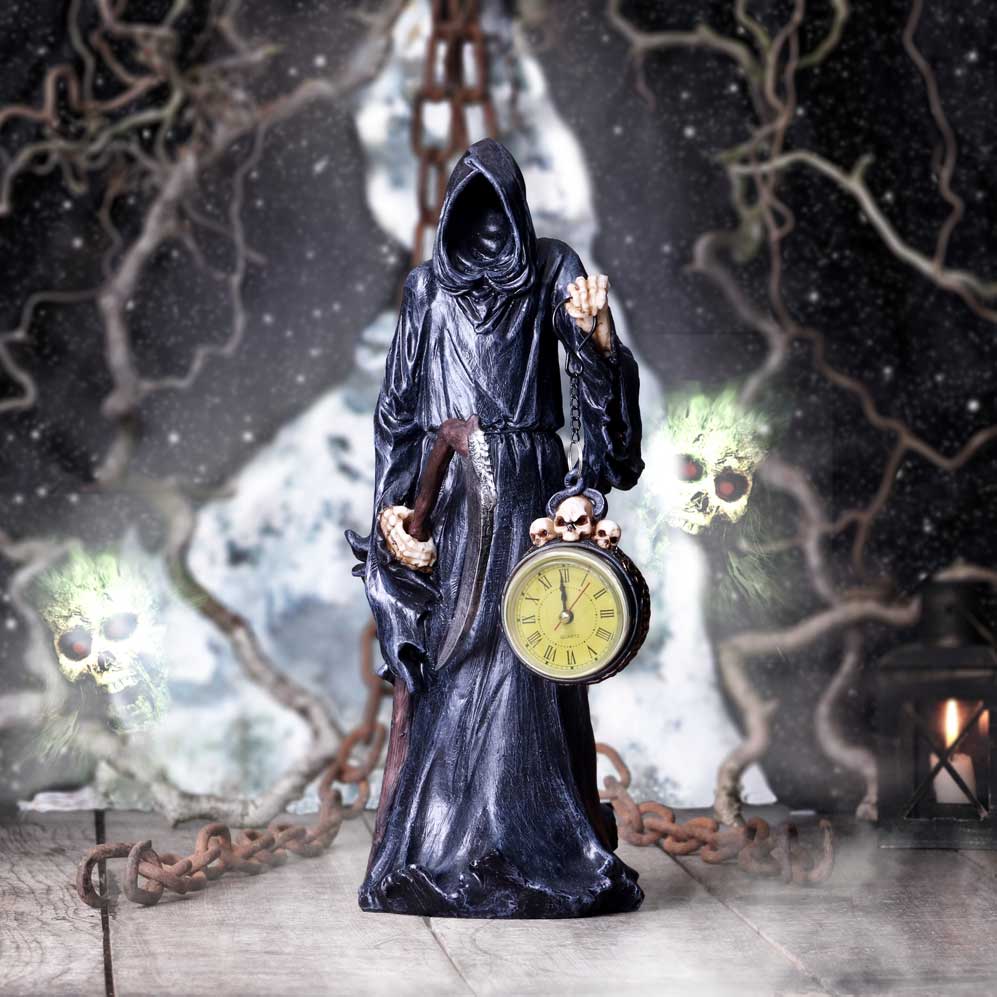 Reaper Holding Clock Figurine 39.5cm: 1 - Clocks By Gift Moments