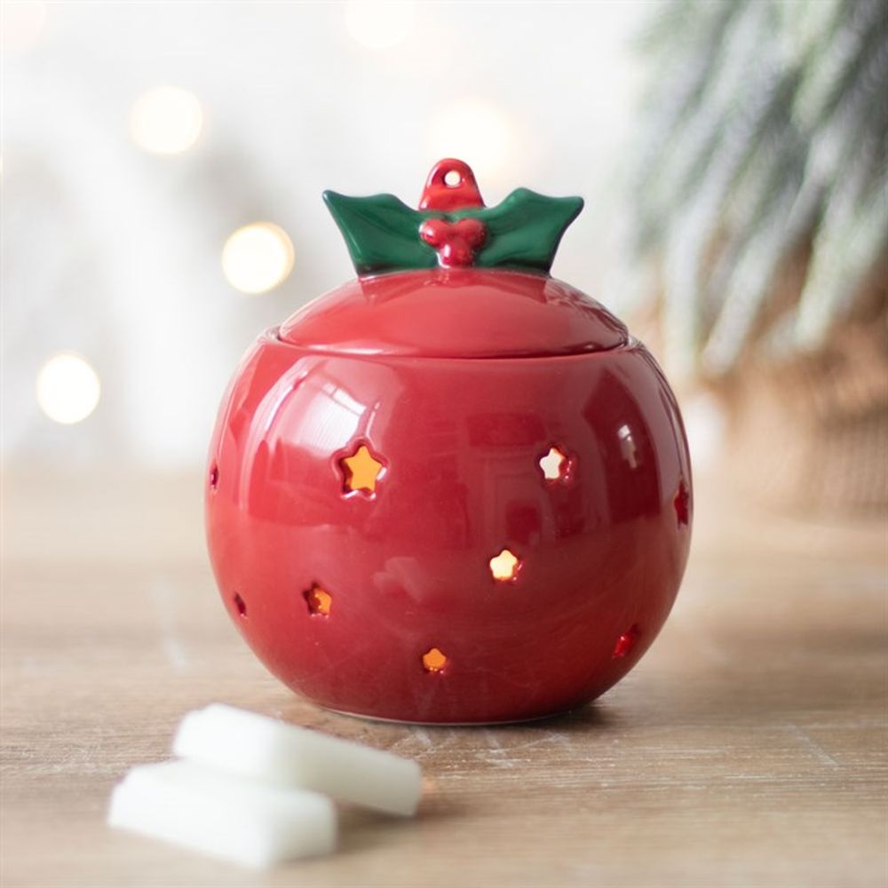 Red Bauble Oil Burner: 1 - Oil & Wax Burners By Gift Moments