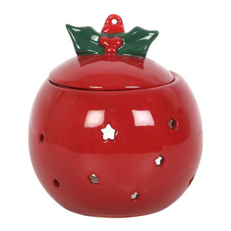 Red Bauble Oil Burner: 2 - Oil & Wax Burners By Gift Moments