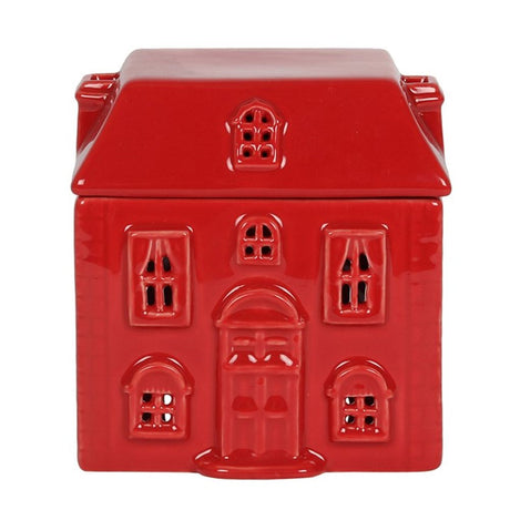 Red Ceramic House Oil Burner: 1 - Oil & Wax Burners By Gift Moments