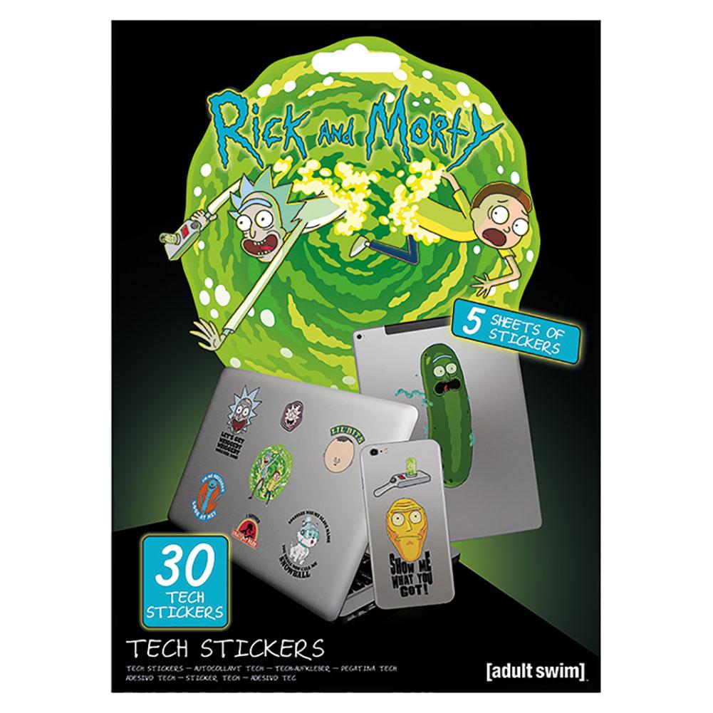 Rick And Morty Vinyl Tech Stickers Set: 5 - Stickers By Rick And Morty