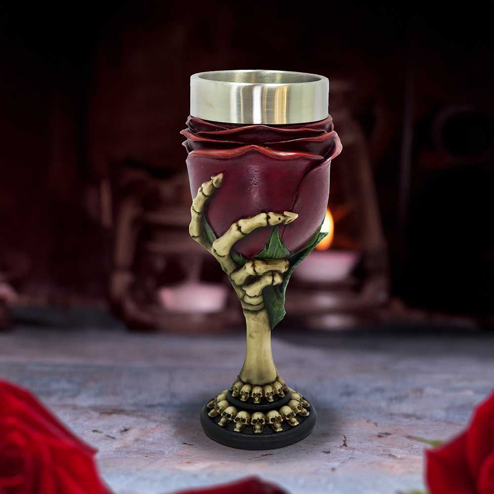 Rose to the Occasion Skeleton Goblet: 1 - Goblets & Chalices By Gift Moments