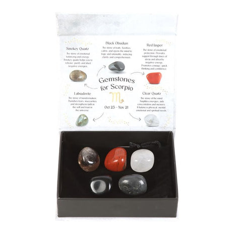 Scorpio Crystal Tumblestone Set: 2 - By Gift Moments