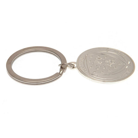 Scottish FA Silver Plated Crest Keyring: 2 - Keyrings By Scotland