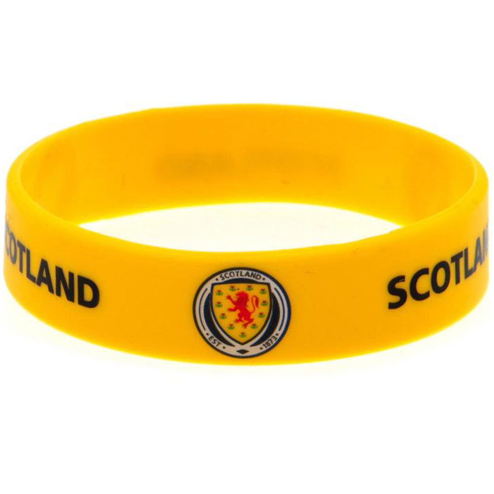 Scottish FA Yellow Silicone Wristband: 1 - Accessories By Scotland