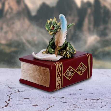 The Scribe Dragon Trinket Box 13.8cm: 1 - Boxes By Gift Moments