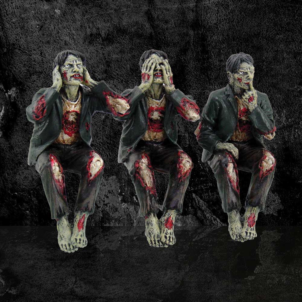 Three Wise Zombies Figurine Set: 1 - Figures & Collectables By Gift Moments