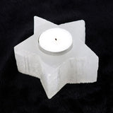 Selenite Star Tealight Holder: 2 - Candle Holders By Gift Moments