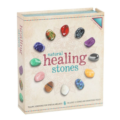 Set of 12 Natural Crystal Healing Gemstones: 2 - By Gift Moments