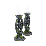 Set of 2 Wiccan Pentagram Candlesticks Witch Candle Holders: 4 - Candles & Holders By NN Designs