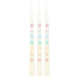 Chakra Balancing Taper Candle Set of 3: 3 - Candles By Gift Moments