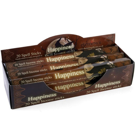 Set of 6 Packets of Happiness Spell Incense Sticks by Lisa Parker: 1 - Incense By Gift Moments