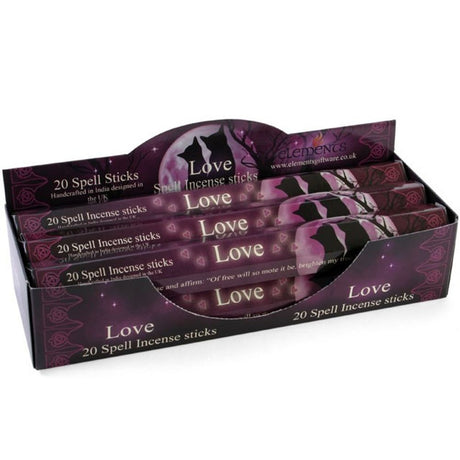 Set of 6 Packets of Love Spell Incense Sticks by Lisa Parker: 1 - Incense By Gift Moments